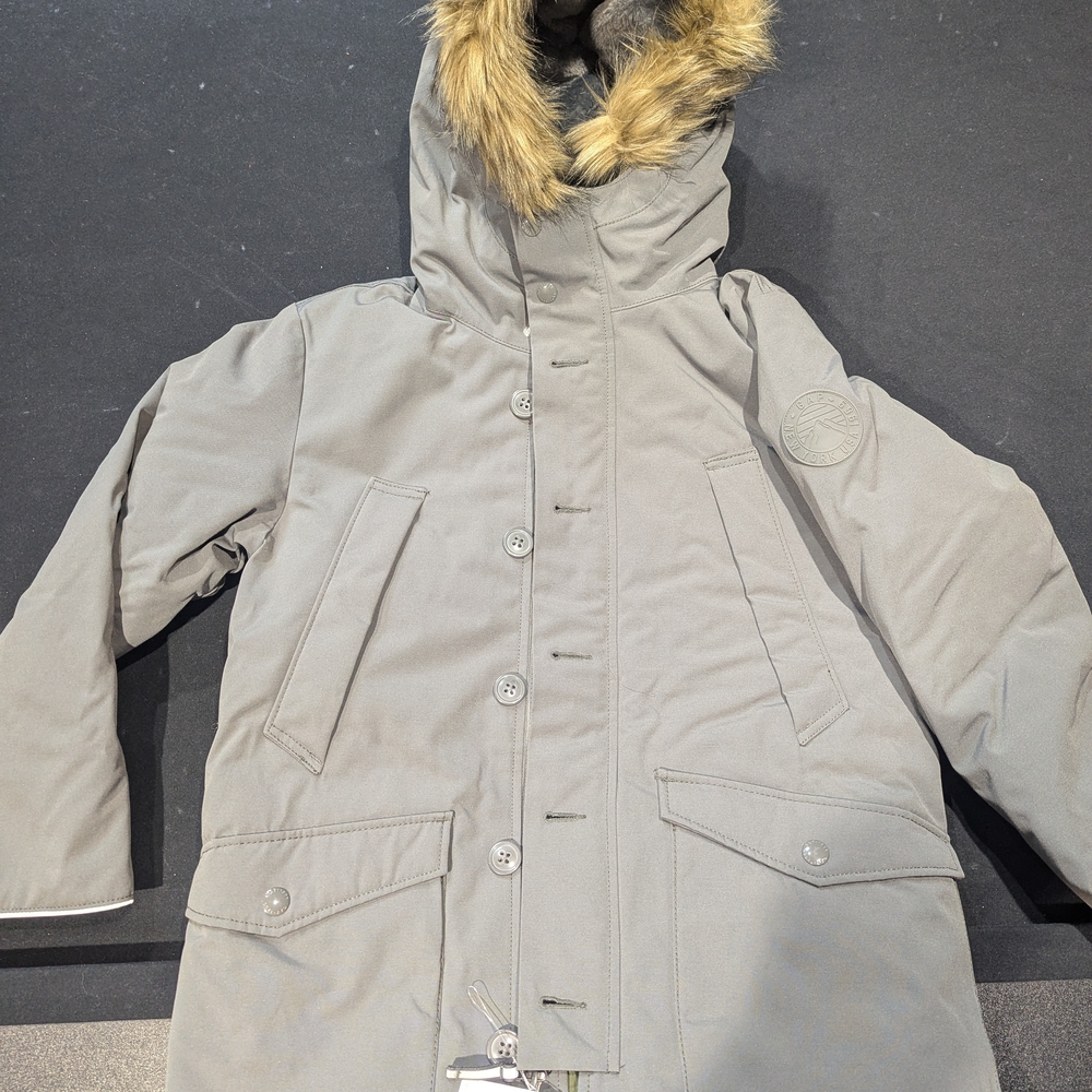 GAP Kids Green and Gray Puffer Jacket